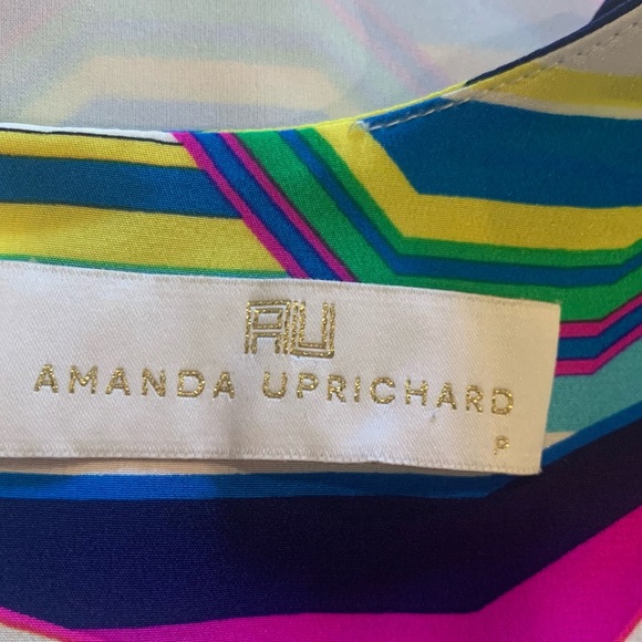 Amanda Uprichard Multicolor Pink Print Dress Sz. P - Picture 8 of 11